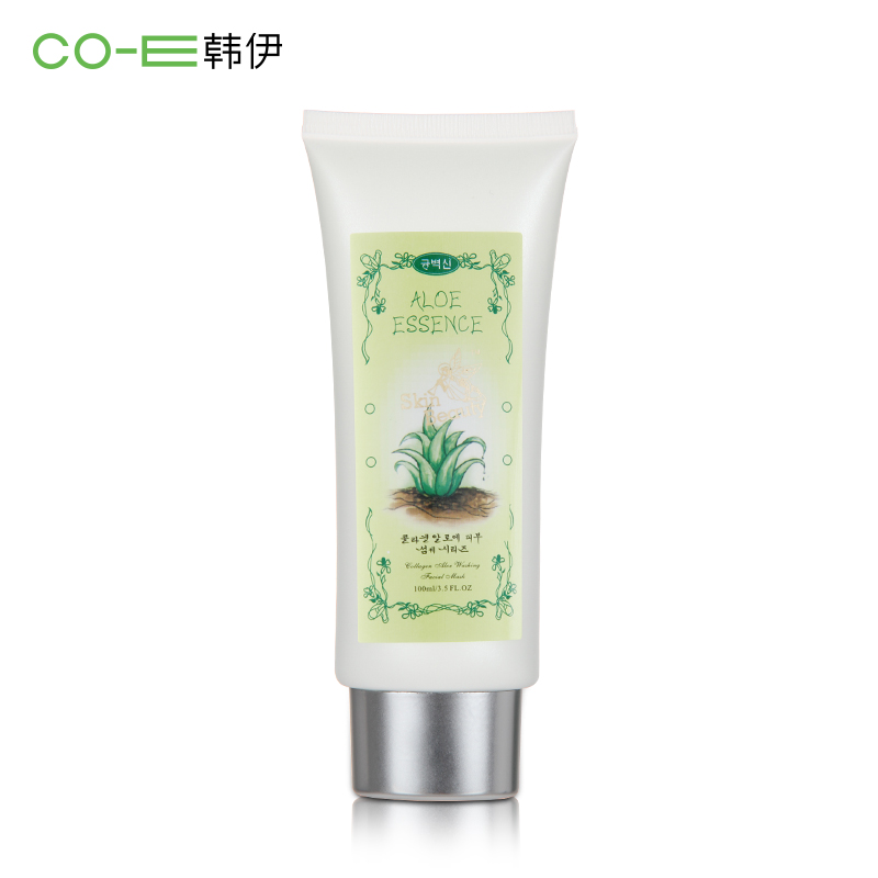 韩伊 芦荟胶源滋润肌肤清洁补水水洗面膜Aloe 100g