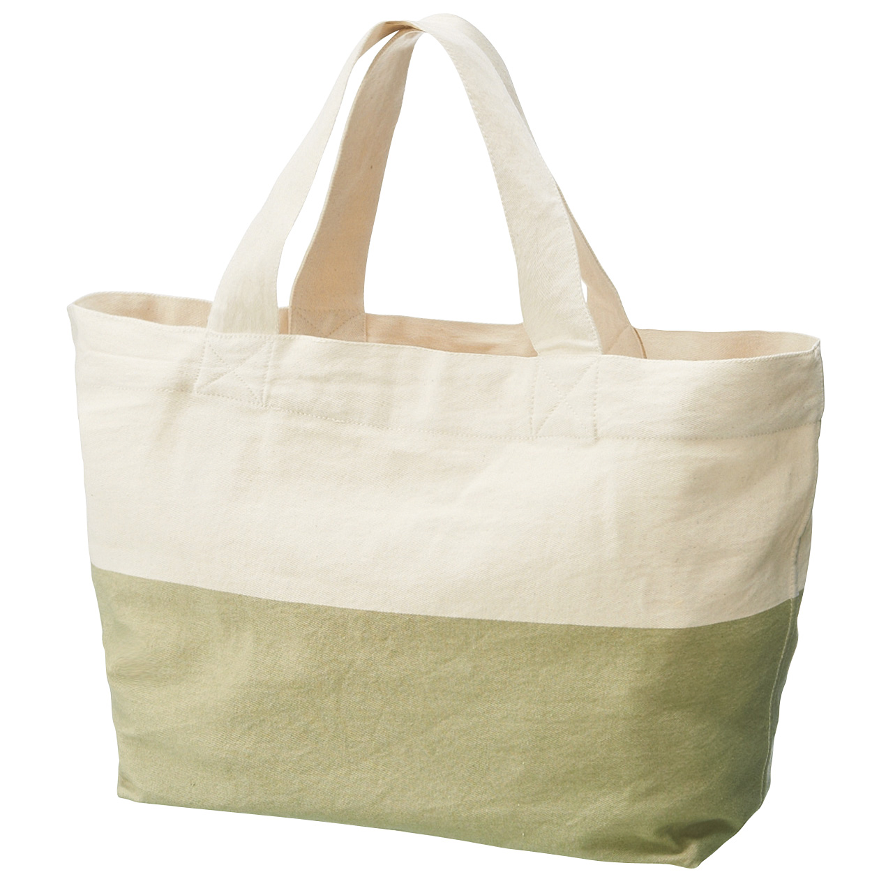 MUJI 棉原色斜纹布托特包