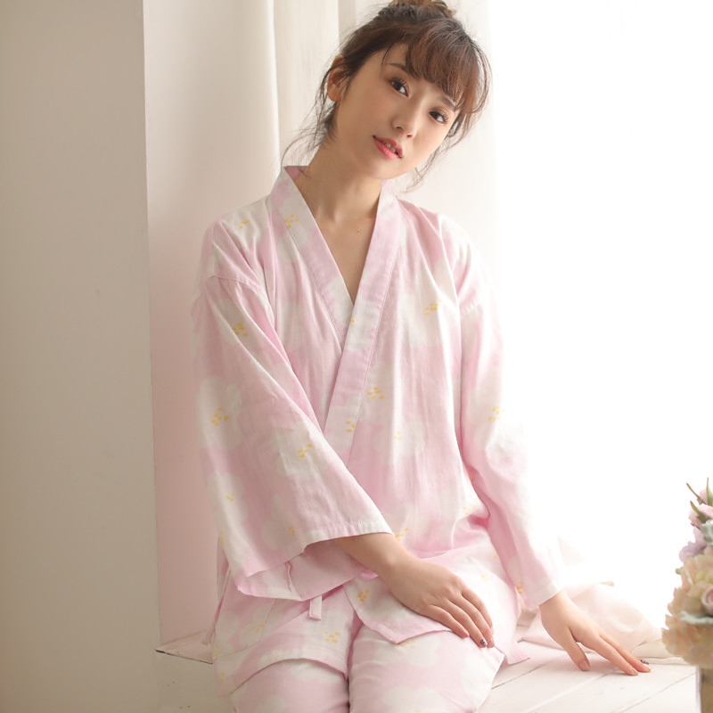 Pyjama pour femme en Coton à manches - Ref 2995505 Image 3