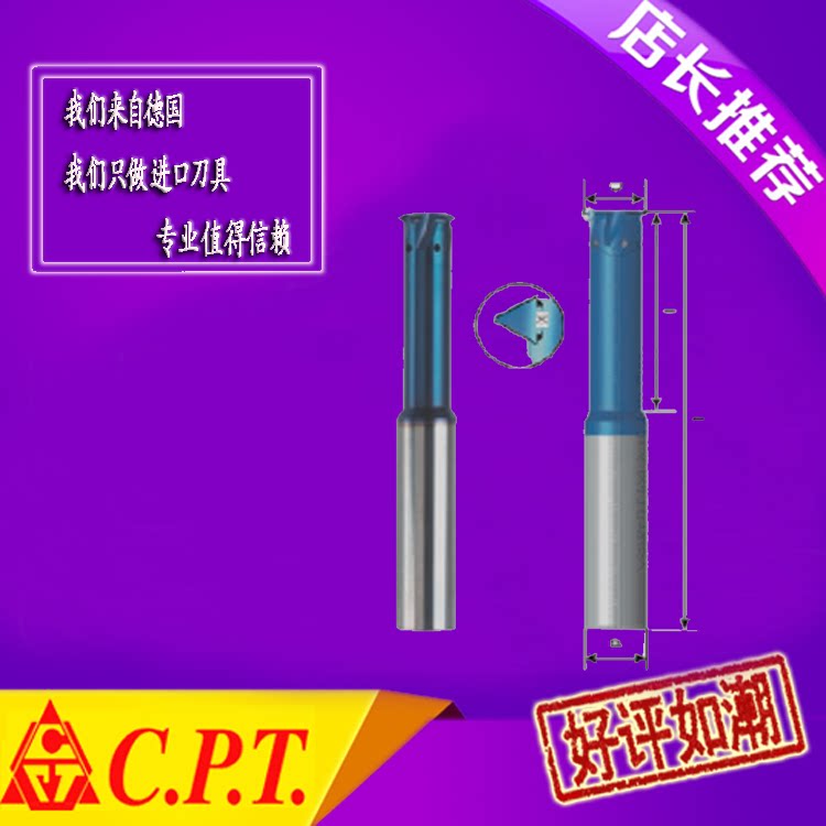 Mad Scramble Jiangsu General Agent Germany CPT tungsten steel micro threaded milling cutter M2M3M4 small hole alloy coating