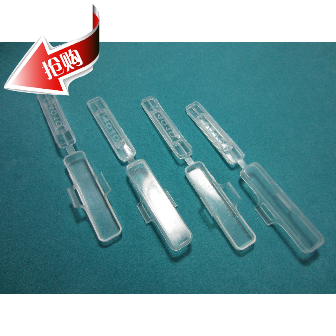 Wire Stickers Waterproof Mark Box Size 40x10mm Box Transparent rectangular pressing