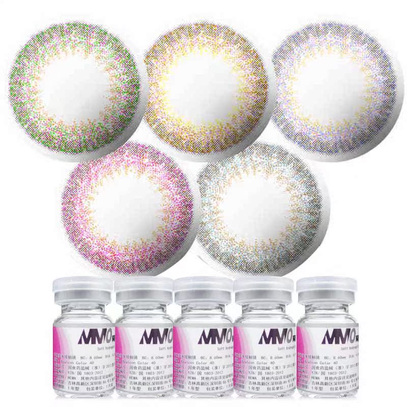 陌陌碎满星美瞳年抛大小直径混血自然隐形近视眼镜韩国 momo
