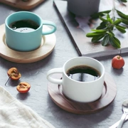 Phong cách Nhật Bản đơn giản nhân viên một lần làm bằng tay mờ mờ cốc cà phê cốc đĩa đặt xương mới Trung Quốc zakka - Cà phê