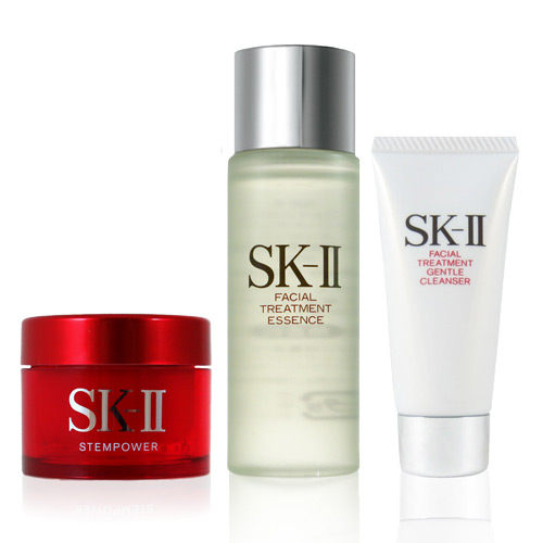 SKII 青春露30ml+活肤洁面乳20g+活肤霜15g台湾官网直邮进口