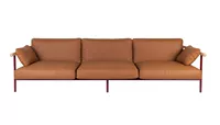 Cung cấp nội thất chính tùy chỉnh hiện đại tối giản Ý da bò nhập khẩu da sofa siêu dài X-RAY SOFA - Bộ đồ nội thất giường hộp