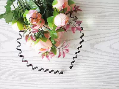 Korean version of the new other new small hoop black iron and steel headband clip clip clip trendy hairpin hair accessories Hair accessories