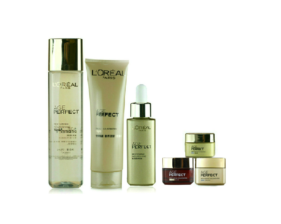 包邮欧莱雅 金致臻颜六件套装护肤品 提拉紧致淡妆女士化妆品