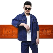 Mùa thu và mùa đông quần yếm denim phù hợp với nam hàn điện thợ điện quần áo bảo hộ sửa chữa tự động xưởng làm việc quần áo nhà máy quần áo tùy chỉnh bán buôn