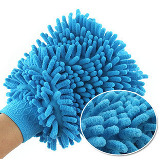 Single-sided microfiber chenille car wiping gloves multi-functional household cleaning dust removal car wash rag 3 pieces - Taobao