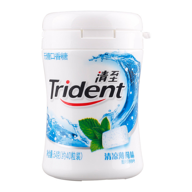 【天猫超市】亿滋 糖果 清至无糖口香糖清凉薄荷味40粒 清新口气