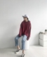 Bốn ngôi nhà hi sinh viên tự làm lỏng lẻo Gió gió đơn giản, áo len trùm đầu màu sắc cho phụ nữ áo khoác nữ Áo len