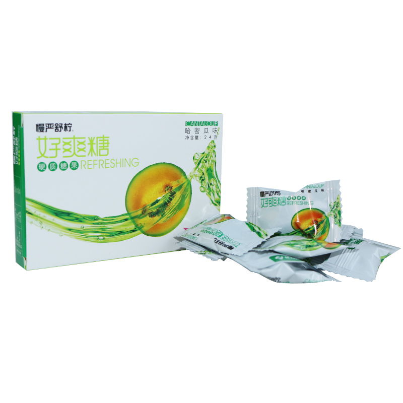 慢严舒柠 好爽糖 硬质糖果 （哈密瓜味） 24克 桂龙药业