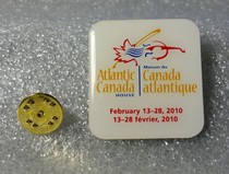2010 Vancouver Winter Olympics Badge Atlantic Canada Hut Badge Volunteer Service Hut Badge