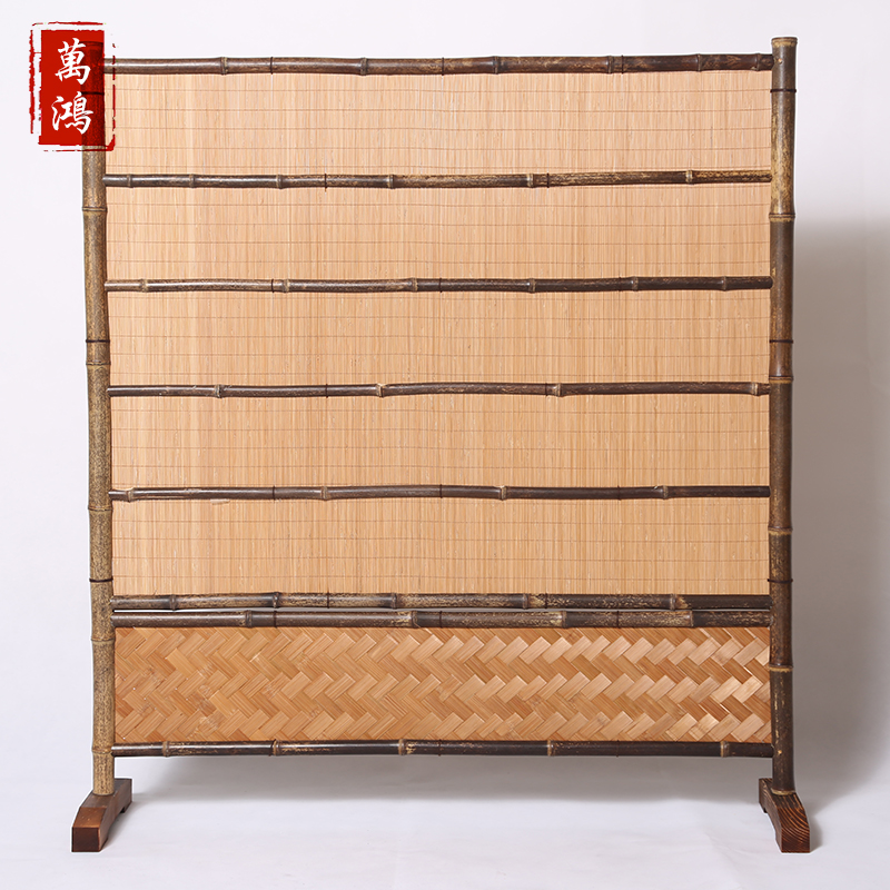Handmade and Room Screen Day-style tatami partitions High-end bamboo craft seat screen Living room Decoration Chinese Furnishing Log