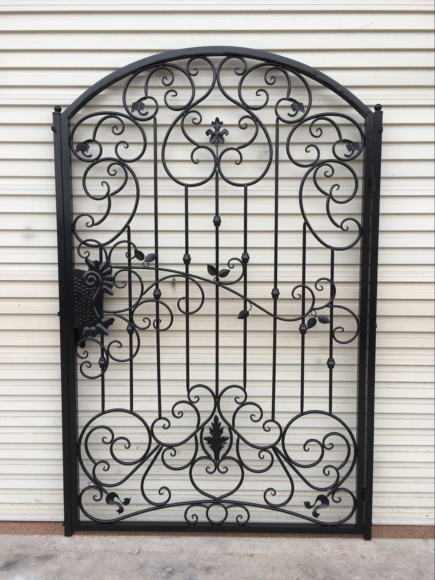 Custom Made European Style Wrought Iron Gate Outdoor Patio Door