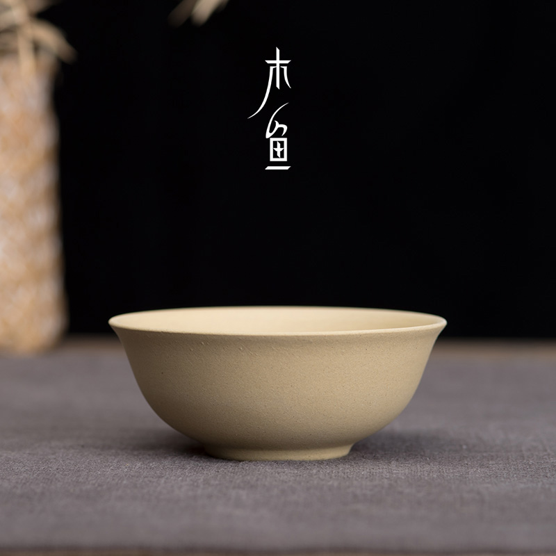 Japanese-style purple sand bamboo hat cup rough pottery anti-mouth cup ceramic tea cup master cup personal cup small Yixing Jingdezhen set