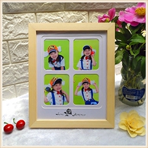 Han style double layer cardboard porous wedding yarn Childrens umbra solid wood swing table photo frame creative DIY photo wall hot sell