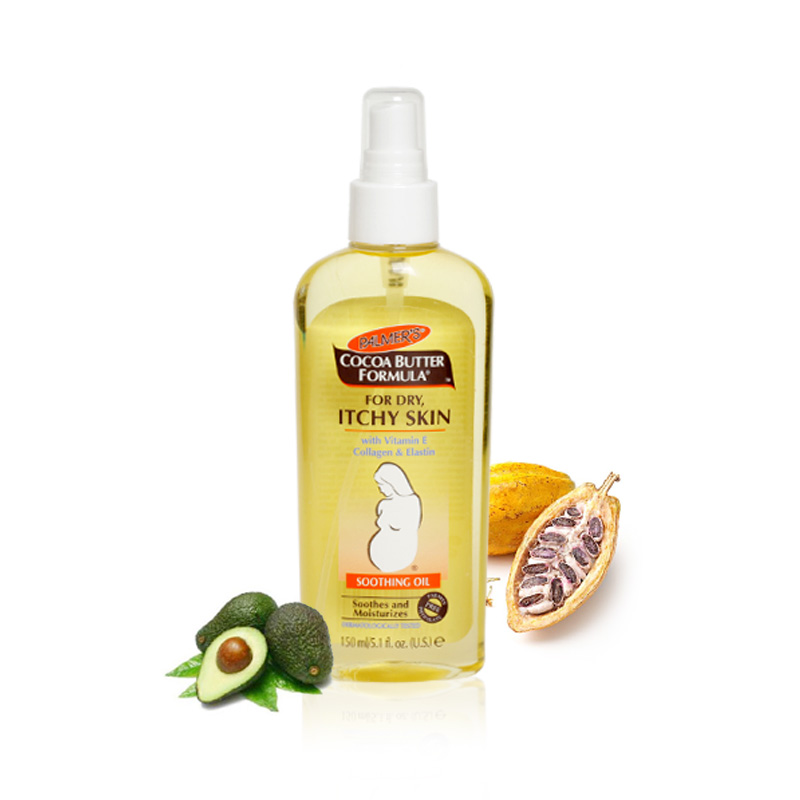 美国 Palmer's 可可脂维E预防淡化妊娠纹止痒按摩油150ml 孕妇
