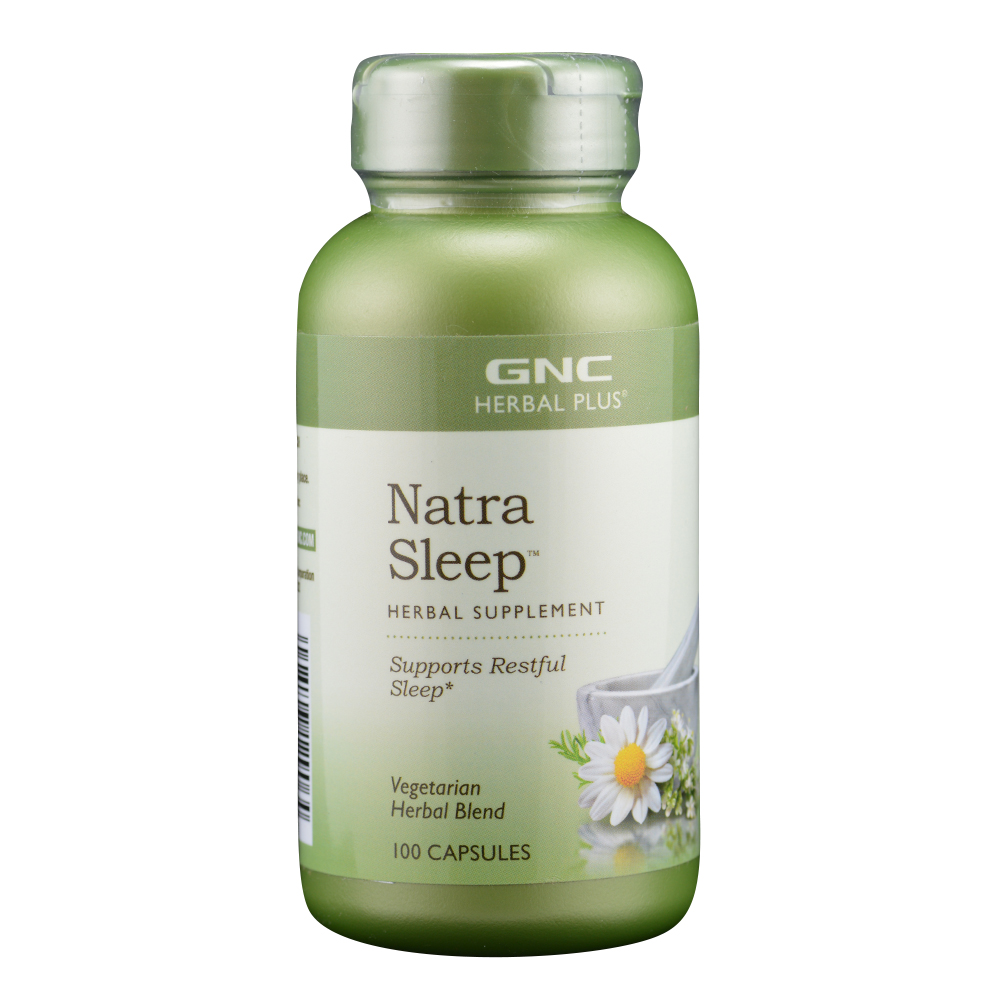 美国直邮 GNC Natra草本睡眠配方 西番莲 缬草 100粒 安神助眠