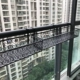 Lan can ban công châu Âu giá treo hoa nhiều lớp hàng rào nhiều hoa nhỏ kệ tường treo sắt xanh chậu hoa giá - Kệ