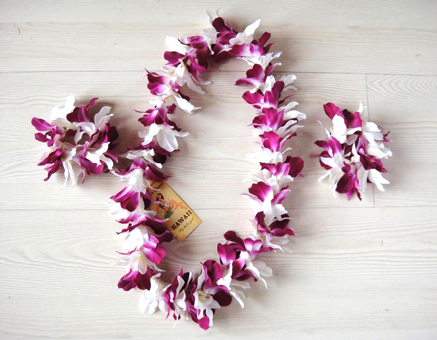 Hawaiian Grass Skirt Dance Flower Ring Dance Prop Neck Ring Performance Props Accessories Beach Accessories Floral Ring Neck Ringers