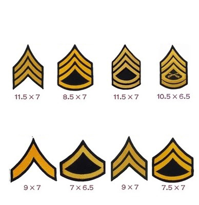 Huang American Land * Petty Officer Title Arm Badge with Shoulder Badge and Embroidered Label with Magic Sticker Set to Do