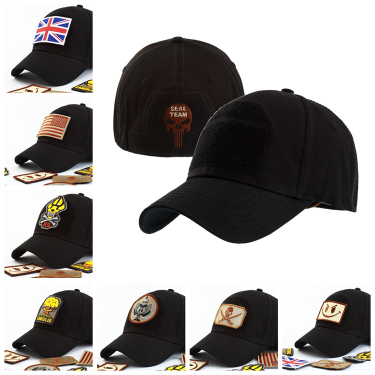 Customizable TSNK stretch full seal Baseball cap Tactical cap Seal Army fan cap Cap