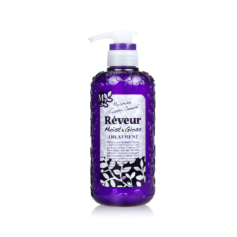 Reveur无硅油护发素 养润保湿型 紫色500ml保湿滋润