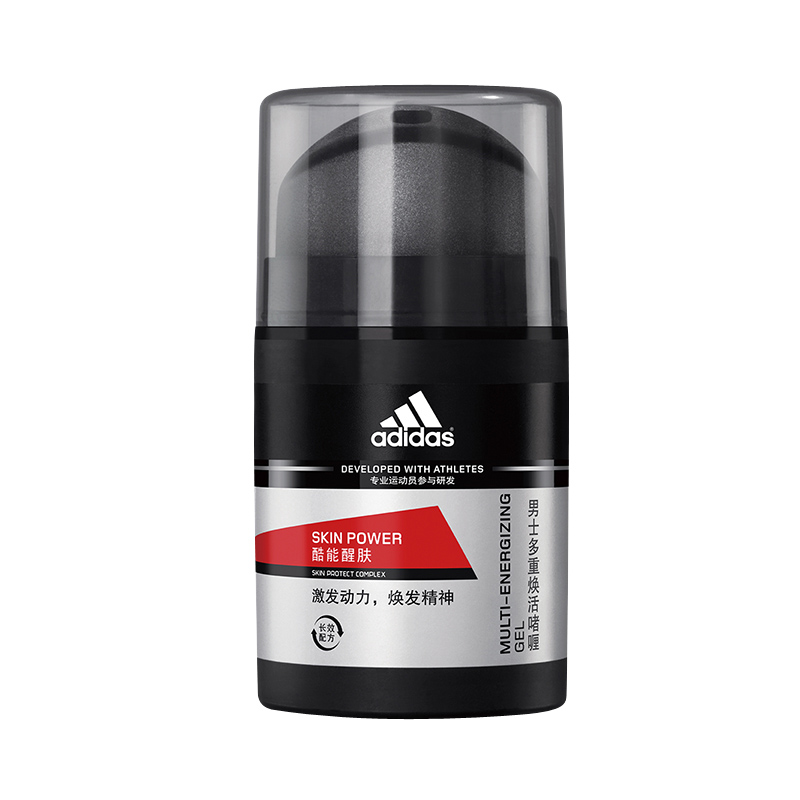 包邮Adidas/阿迪达斯 男士多重焕活啫喱50g 补充肌肤能量面霜护肤