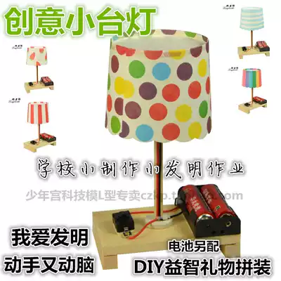 DIY creative small table lamp Children's science experiment toy Primary school students science and technology small production invention handmade material bag