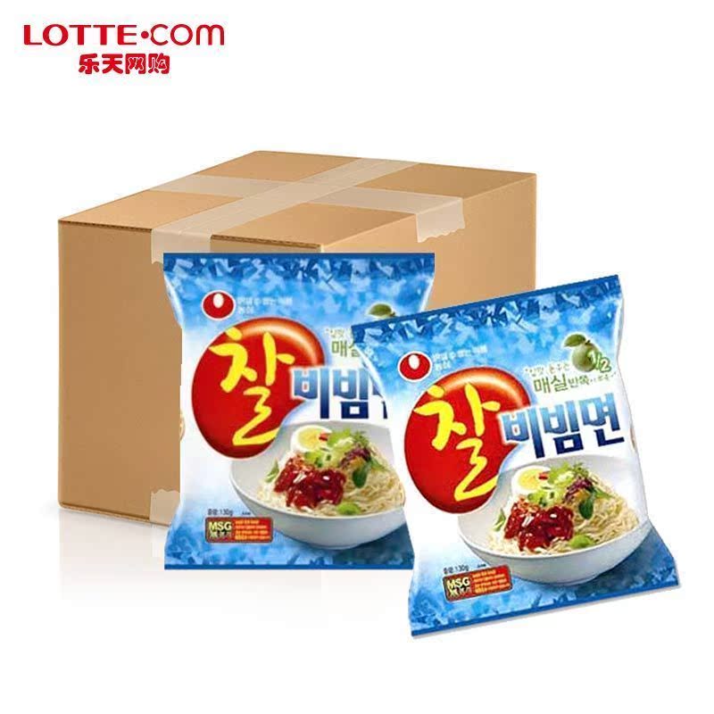 乐天网购农心韩国冷面糯米凉拌面方便面泡面正宗整箱速食40包进口