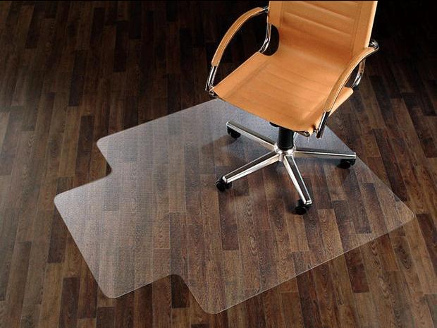 Soft Pvc Transparent Floor Protection Mat, Non-Slip, Waterproof, Scratch-Resistant, Round Floor Mat, Office Computer Chair Plastic Floor