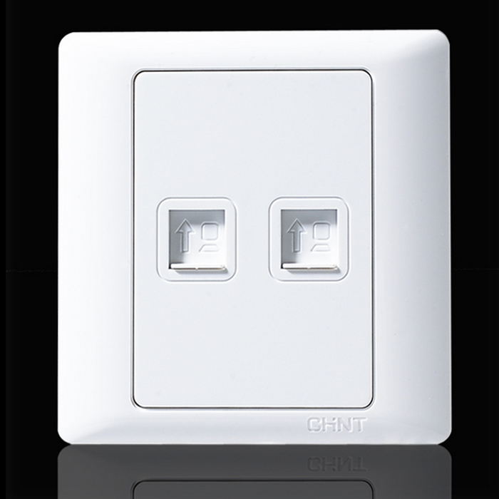 Zhengtai Switch Socket 86 Type NEW7G Series NEW7-G205 Two-League Two-League Eight-Core Data
