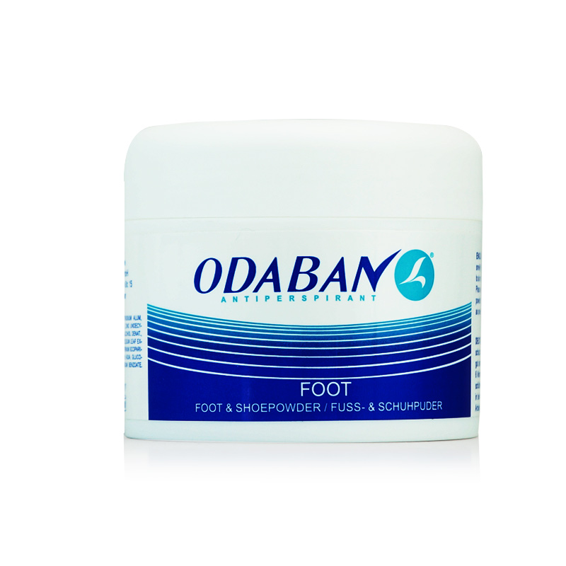 英国Odaban/优得芬止汗足粉50g 男女杀菌止汗去脚气除臭鞋臭