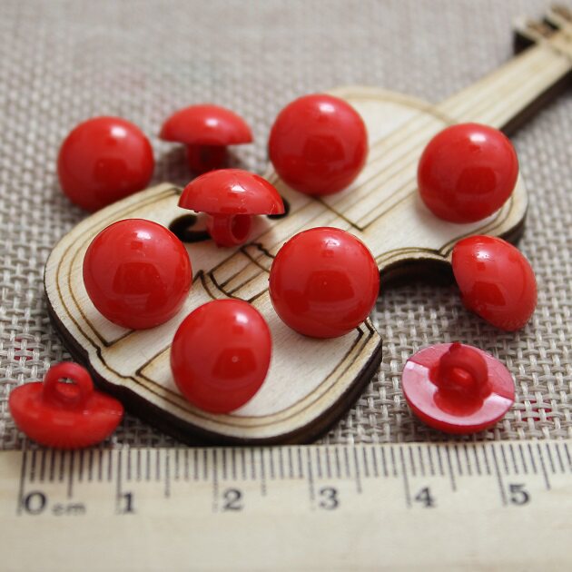 Full RMB13  red round child child plastic eye nose hand-stitched button Buttons 11 5mm