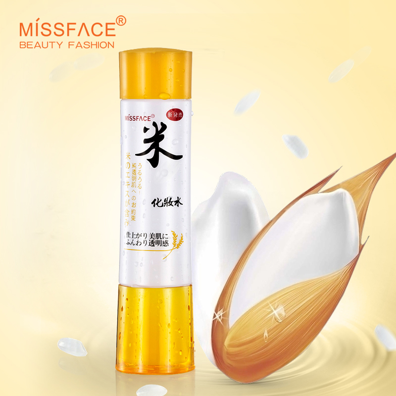 MISS FACE大米水盈舒泉保湿化妆水180ml 爽肤水滋养修护 正品