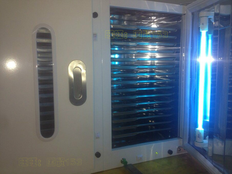 Dental UV Lamp Cabinet Purple Light Box Double Doors Double Lights Large Capacity Stainless Steel Nursery Wall-mounted Vertical