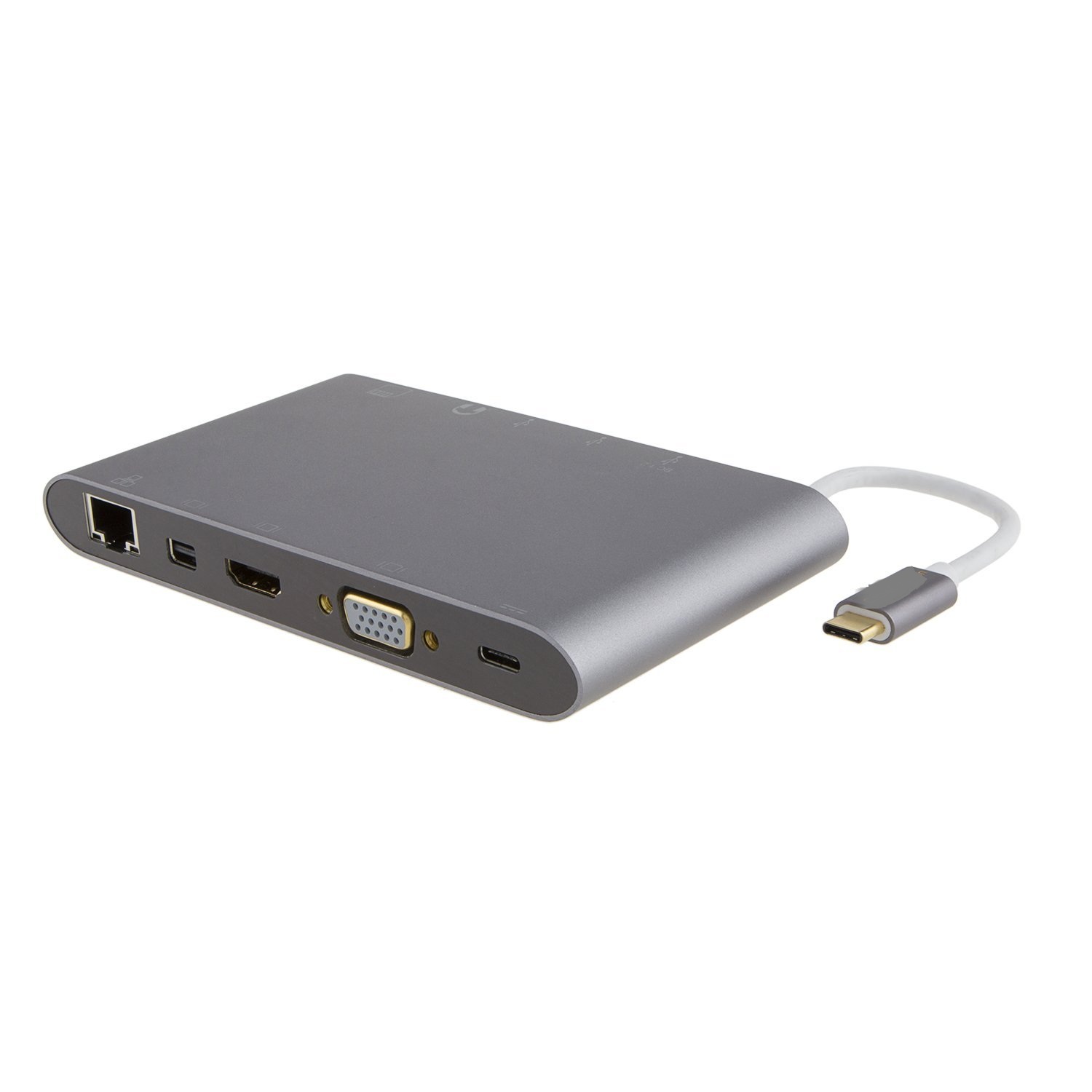 Apple Macbook Type C extension dock charging USB Hub HDMI VGA Mini DP Gigabit Network card