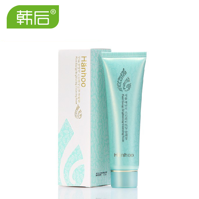 韩后洗面奶 植物能量亮肤洁颜膏100ml 深层除污 控油保湿 温和
