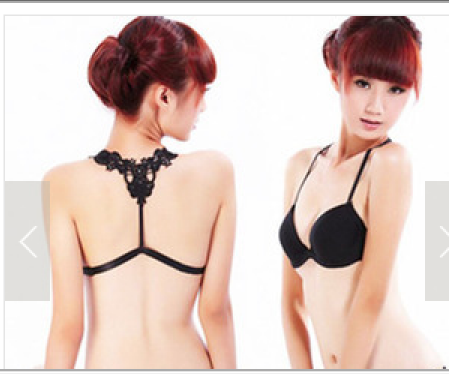 Mrs. Dai brand girl front button glossy butterfly beautiful back underwear gathered sexy T-shaped pants suit bra bra