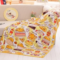 Cute lazy egg egg flannel blanket blanket winter air conditioning blanket coral velvet blanket towel cover sheet nap blanket