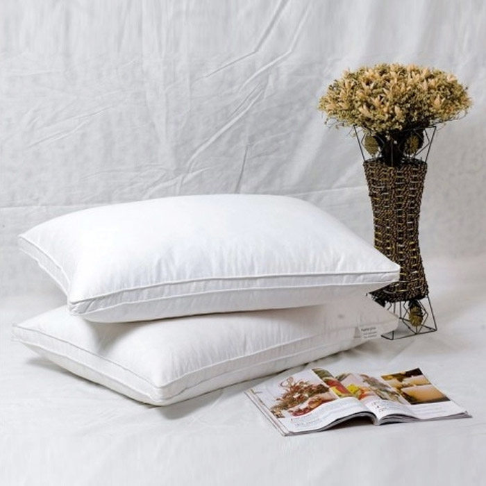 Full cotton soft down velvet pillow core pillow core 5 star Guest house Hotel Home Textile a pair of z whole zhentou
