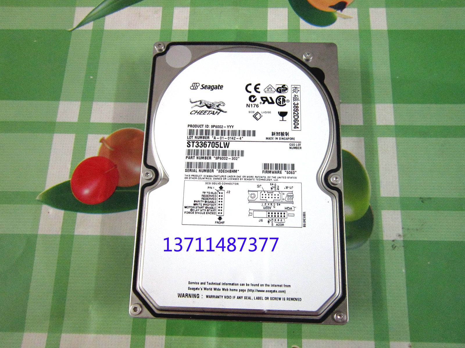 Hitier Seagate ST336705LW 68 pin SCSI hard disc 36GB 68PIN 10K U160 U160