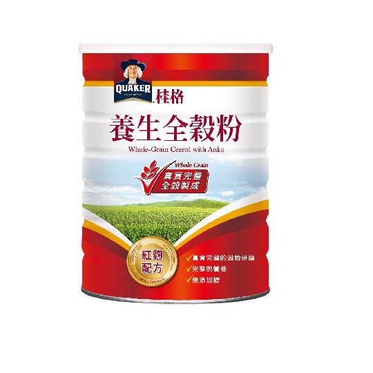 桂格 红麴配方养生全谷粉(600g)QUAKER台湾官网直邮进口