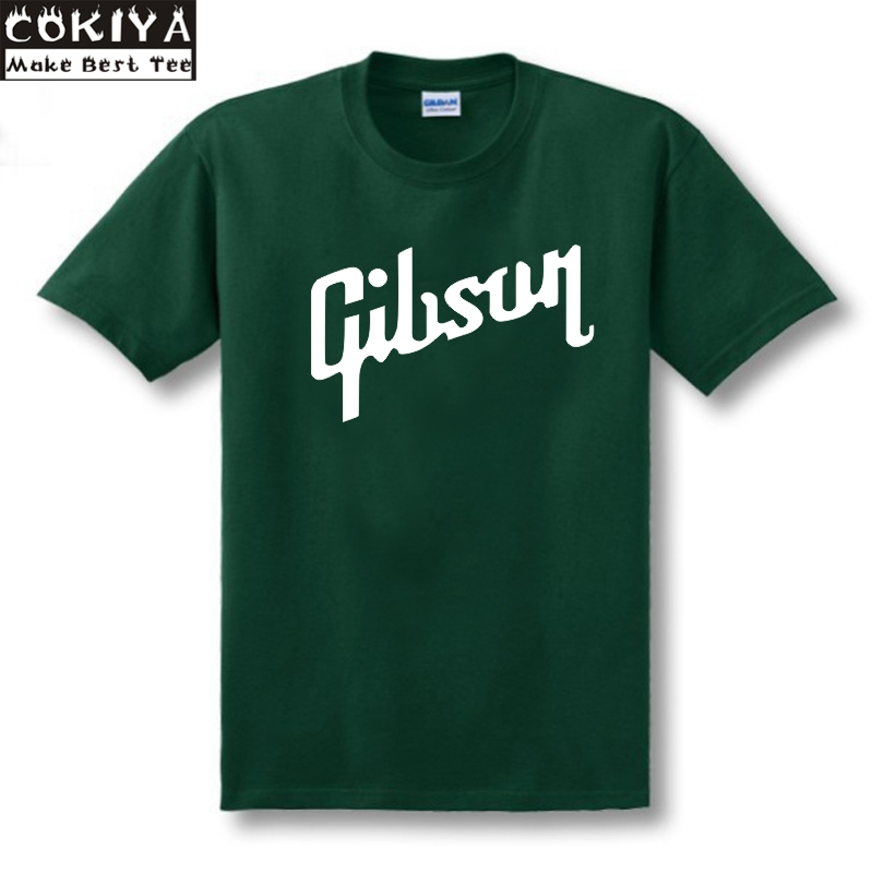 Electric Guitar Big g Performance Clothing Gibson Gibson Rock T-Shirt Pure Cotton Short-Sleeved Round Neck T-Shirt Unisex