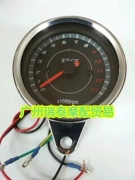 CG125 xe máy retro sửa đổi dụng cụ nhỏ / với đèn LED bảng mã tốc độ retro hai màu - Power Meter