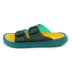 Mùa hè đích thực đôi khóa dép dép đi biển nhà giày có thể tháo rời từ kéo giày bình thường sandal nam da bò Sandal
