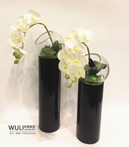 WULI FLOWER * high-grade Phalaenopsis simulation floral set modern simple home floral accessories ornaments