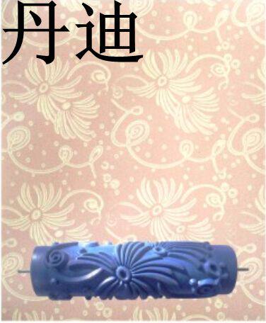 7 Inch Wallpaper Paint Brushed Wall Printed Drum Silicon Algae Clay Embossing Tool Liquid Wallpaper Lacquered Printing Roller EG054