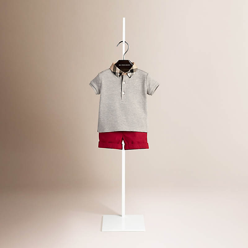 Burberry博柏利 格纹领 Polo 衫 40091471